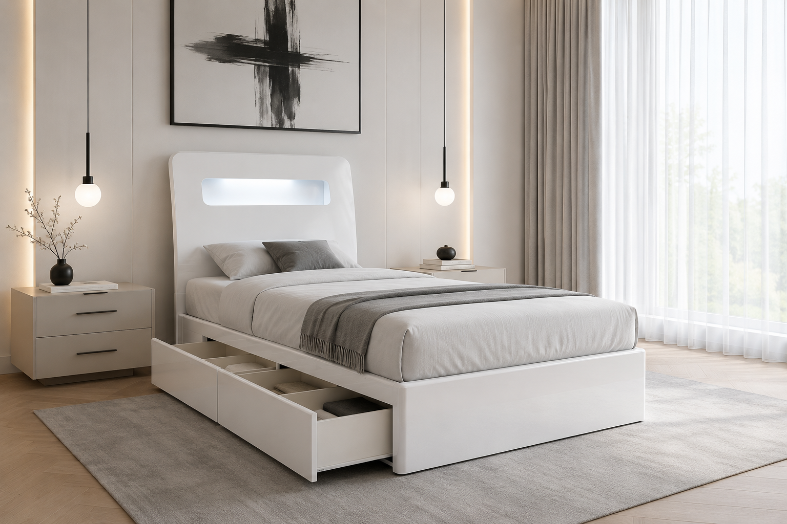 single alice storage bed white single alice storage bed white