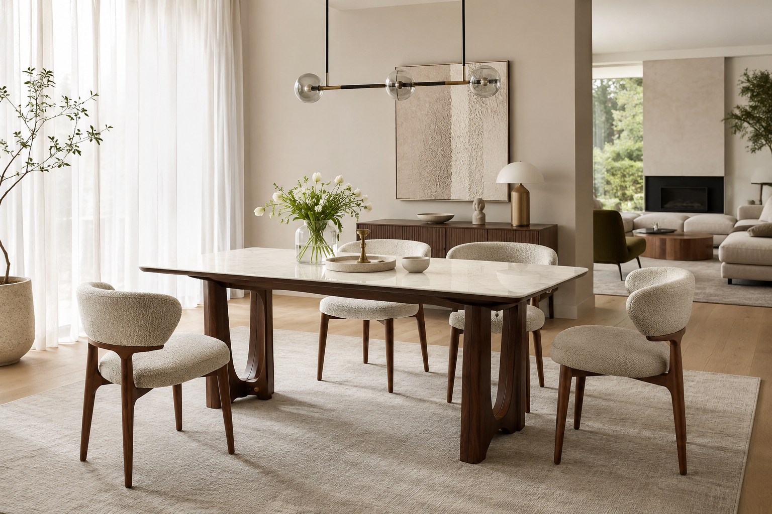 walnut base dining table – item #2635 walnut base dining table – item #2635