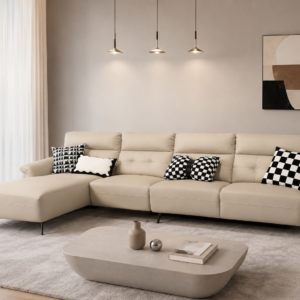 top grain cowhide l shaped sofa item #zm857 338 cm