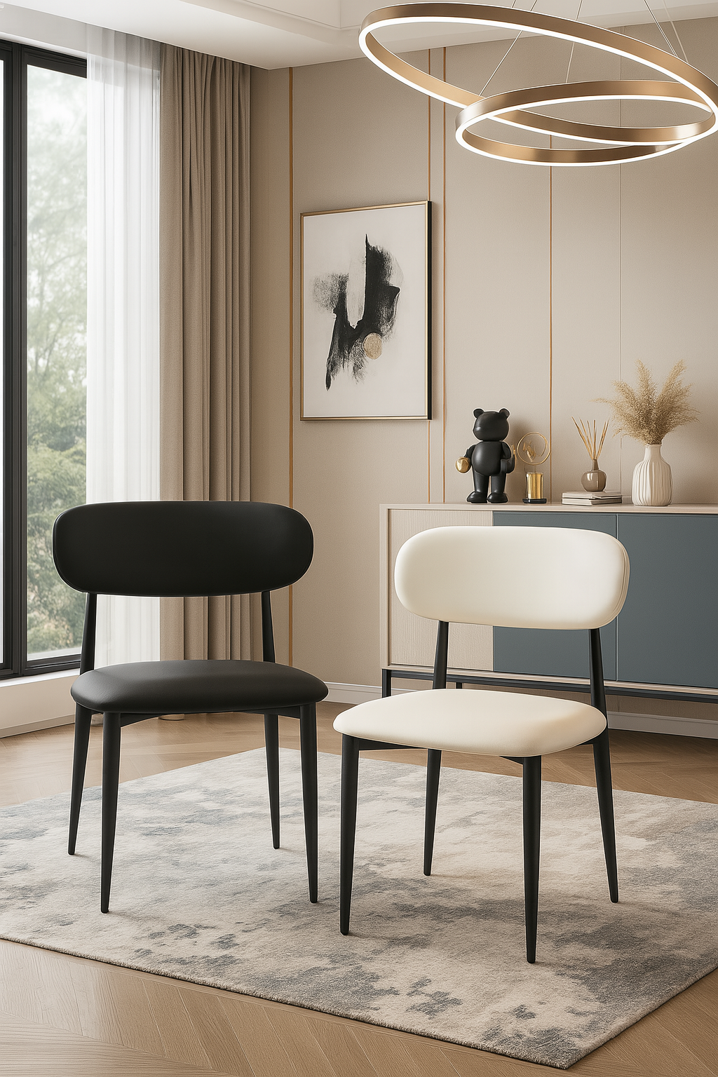 rounded back performance leather dining chair – item #a04 rounded back performance leather dining chair – item #a04