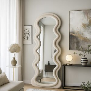 beige full length mirror – item #da