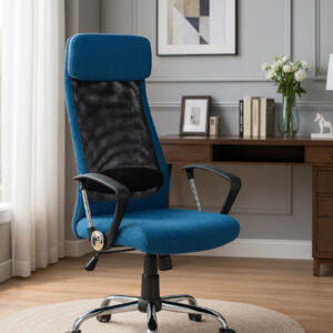 high back office chair with headrest – item #8045hx
