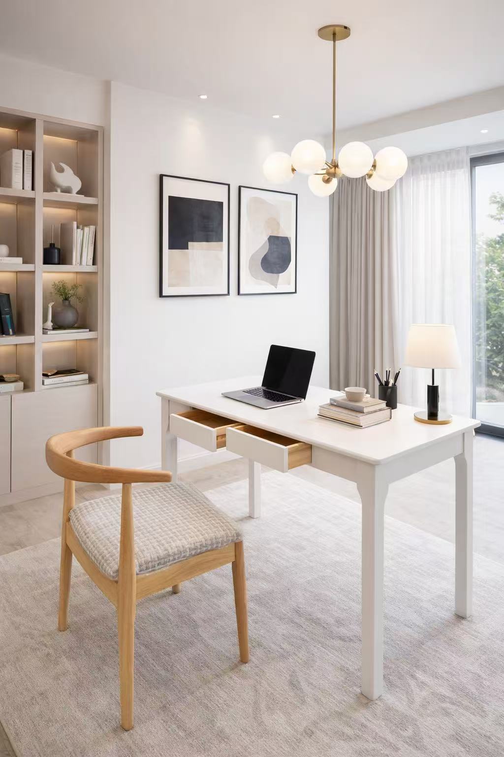 white solid wood desk 140 cm – item #st15 white solid wood desk 140 cm – item #st15
