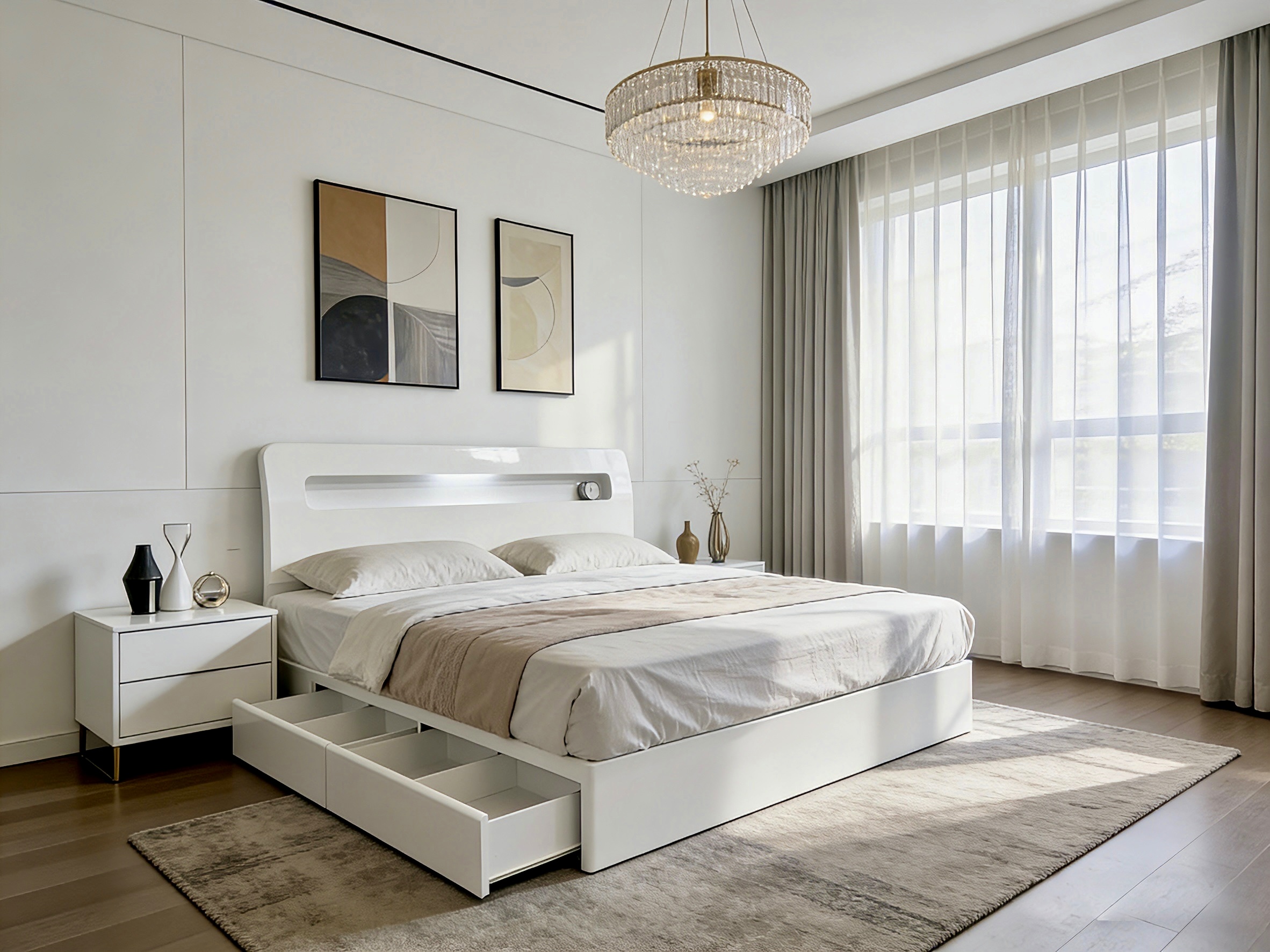 king alice storage bed white king alice storage bed white