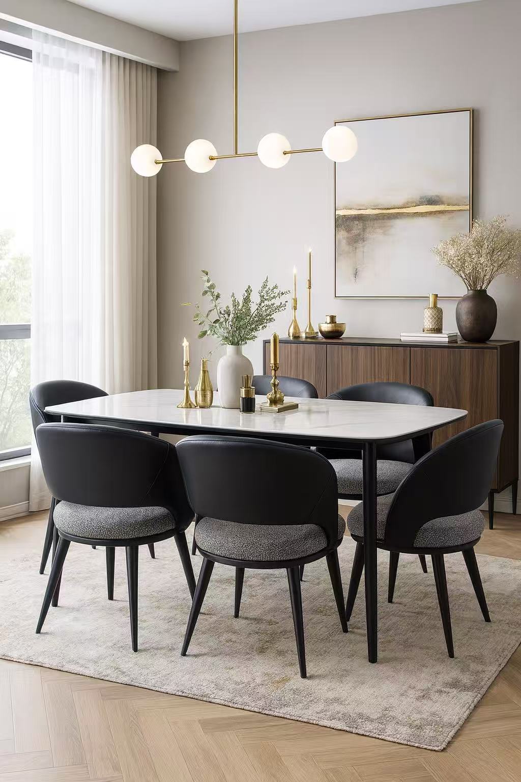 rectangular microcrystalline stone dining table – item #2410 rectangular microcrystalline stone dining table – item #2410