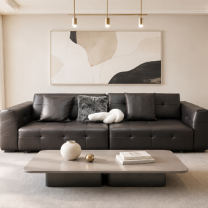 eco genuine leather recliner sofa item #tp501