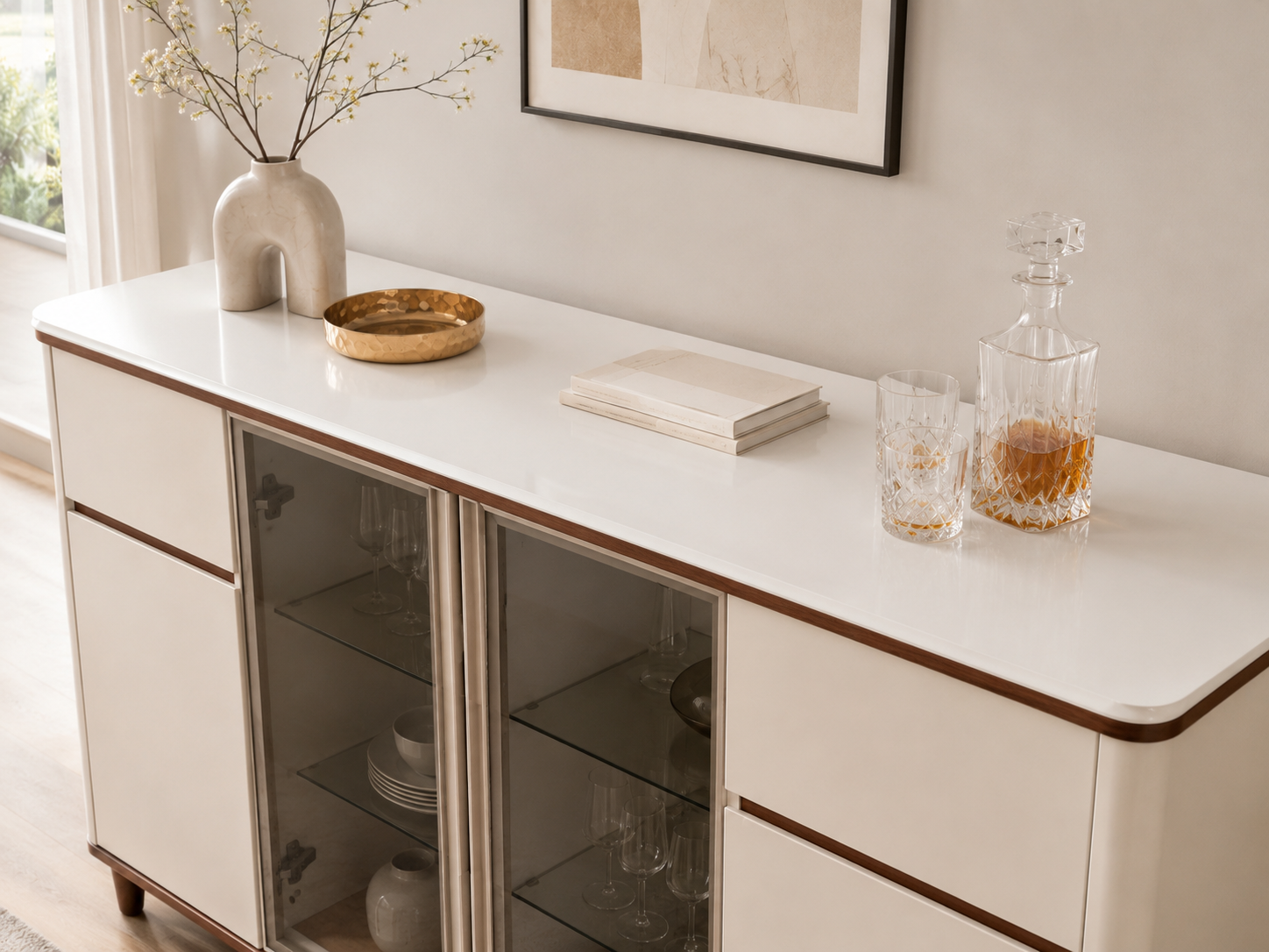 matte grey sideboard – item #ak340 matte grey sideboard – item #ak340