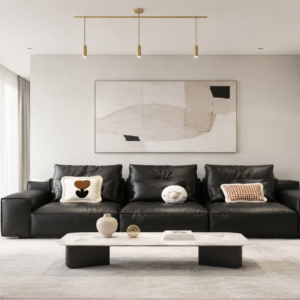 tofu eco genuine leather sofa item #a0111