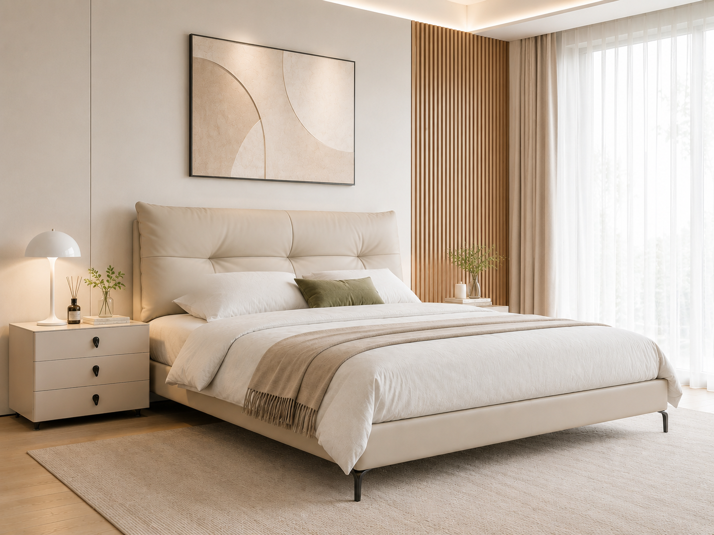 king real leather bed – item #q03 king real leather bed – item #q03