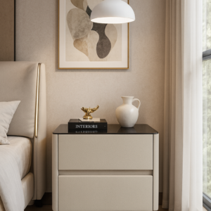 tempered glass top night table item #8888