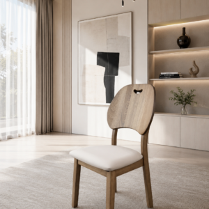 wood back dining chair – item #692