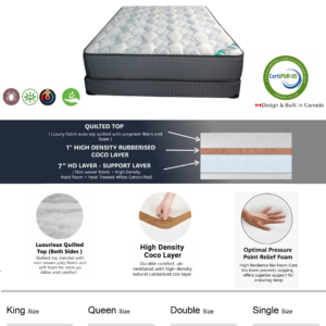 natural coco fiber mattress – item #380