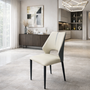 padded performance leather dining chair – item #712