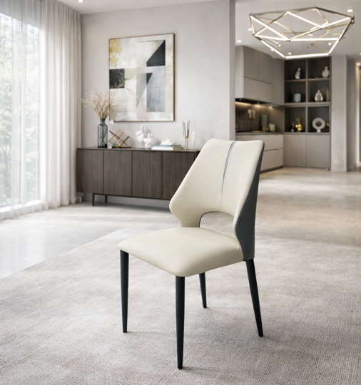 padded performance leather dining chair – item #712 padded performance leather dining chair – item #712
