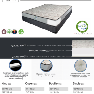 coils with coco palm mattress – item #374