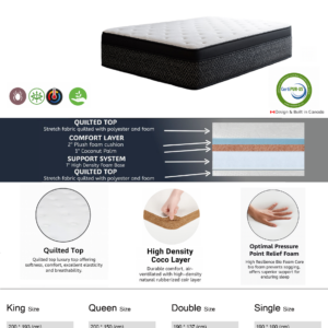 coils with coco palm mattress – item #374
