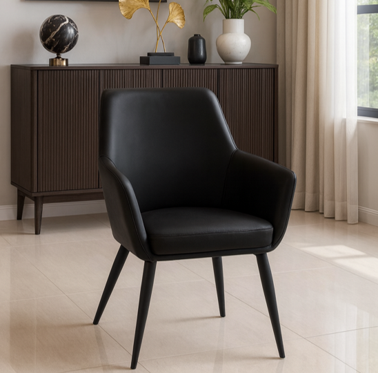 armrest performance leather dining chair – item #39 armrest performance leather dining chair – item #39