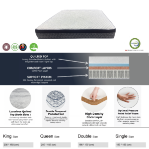 coils with coco palm mattress – item #374