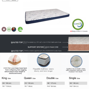 natural coco fiber mattress – item #380