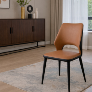 modern performance leather dining chair – item #f16