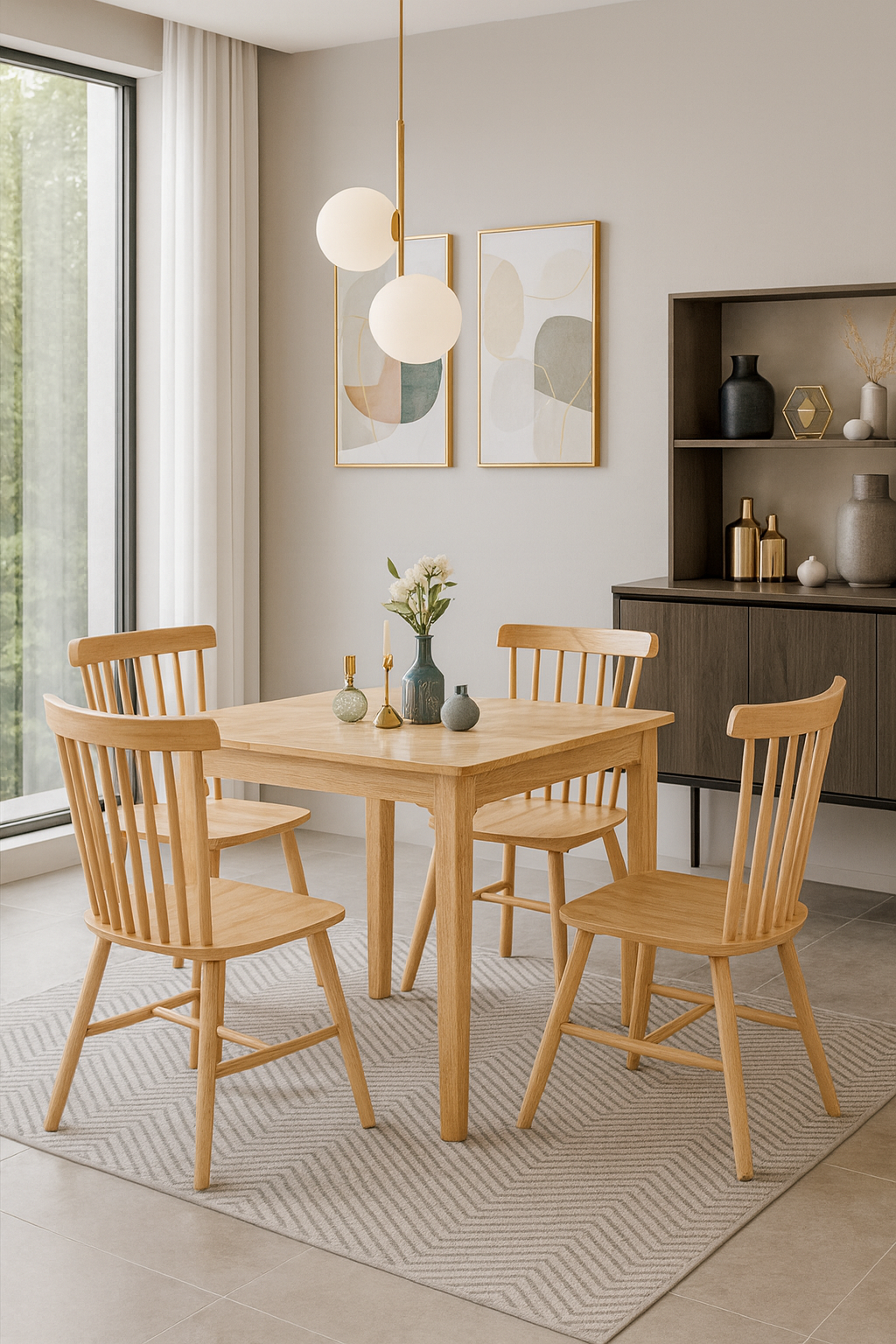square oak dining table – item #3105 square oak dining table – item #3105