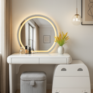 white led vanity table with mirror item #k602