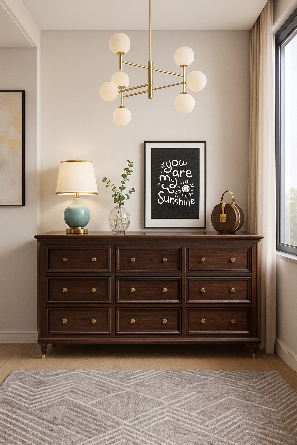 black solid wood low 9 drawer dresser item #01 180b black solid wood low 9 drawer dresser item #01 180b
