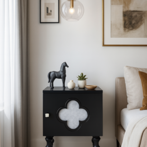 black vintage night table item #z05