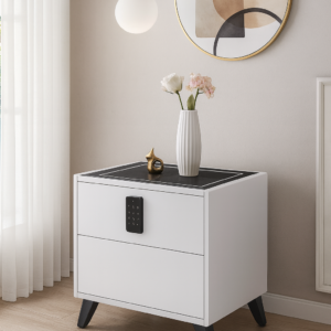glossy lacquer night table item #9012