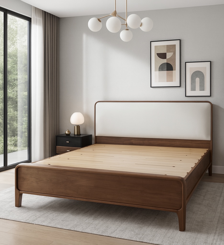 king solid wood white ash bed king solid wood white ash bed