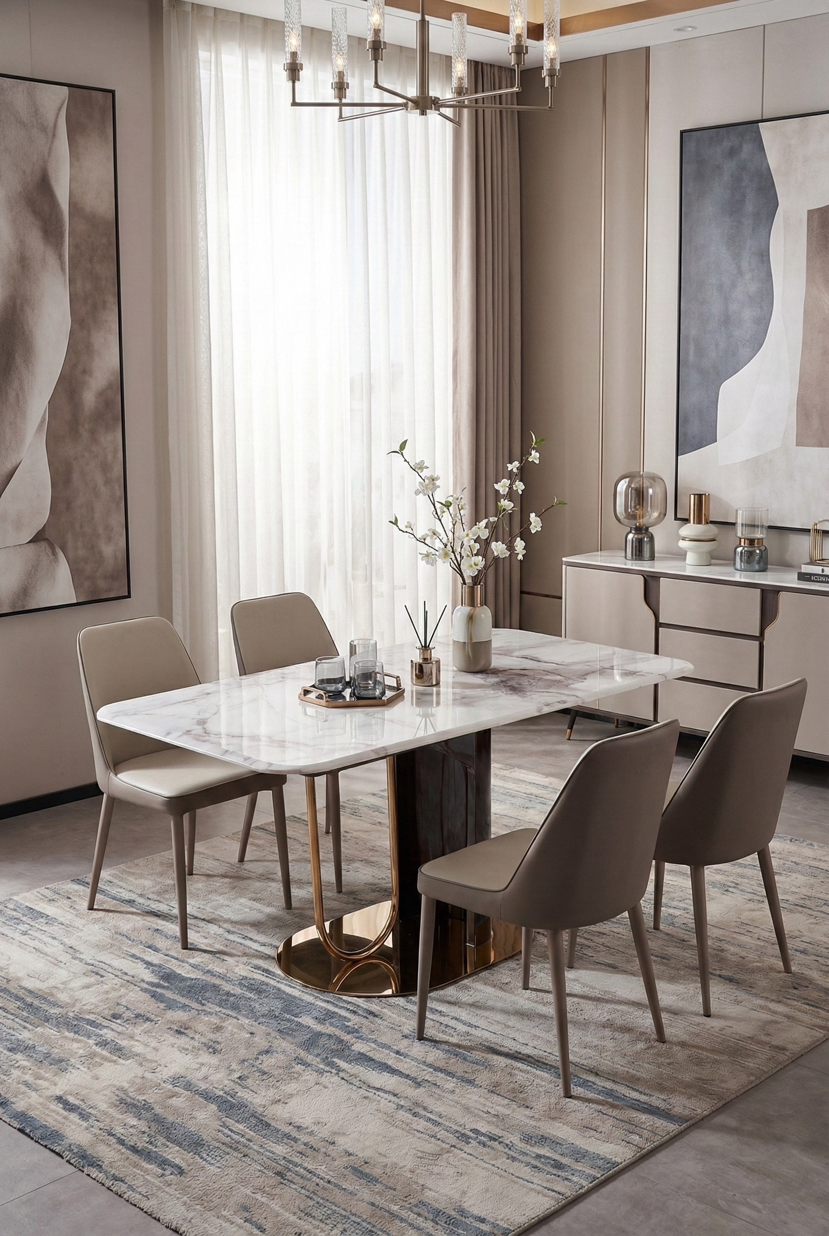 rectangular microcrystal stone dining table – item #h8 rectangular microcrystal stone dining table – item #h8