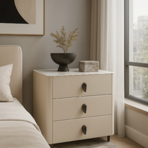 tempered glass top night table item #302