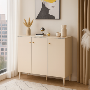 80cm matte swan white shoe cabinet – item #ak259