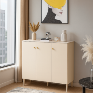 80cm matte swan white shoe cabinet – item #ak259
