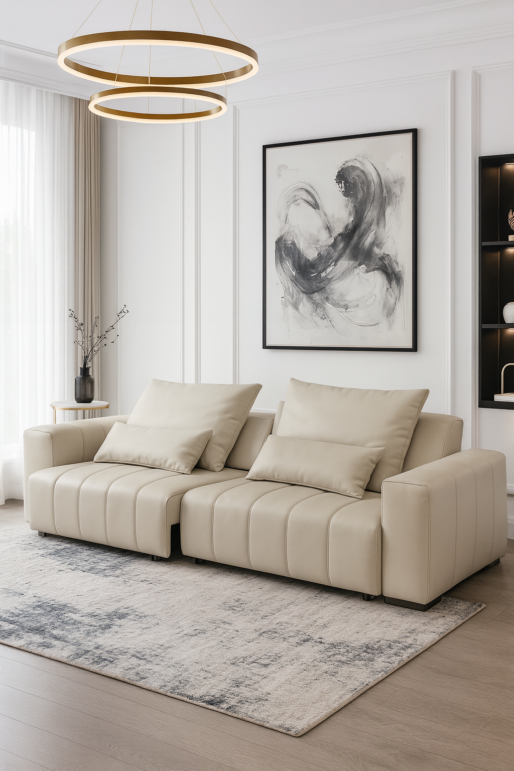 power pull out eco genuine leather sofa item #tp505 power pull out eco genuine leather sofa item #tp505