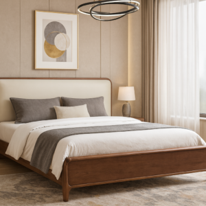 king solid wood white ash bed
