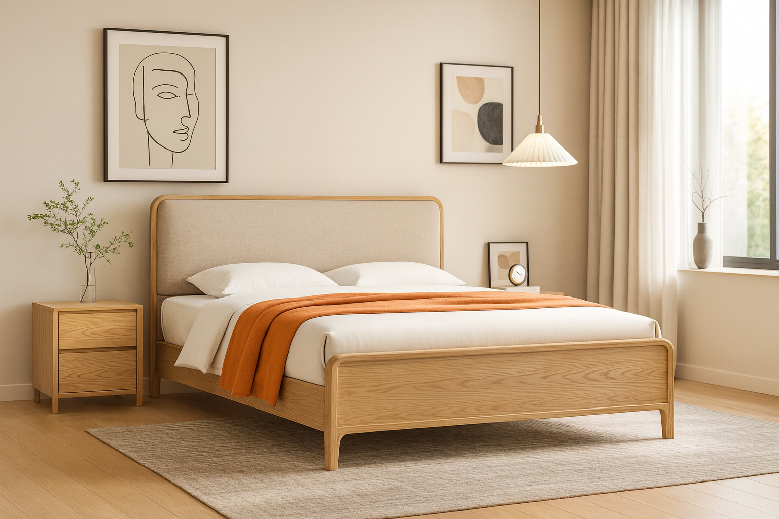 queen solid wood white ash bed queen solid wood white ash bed
