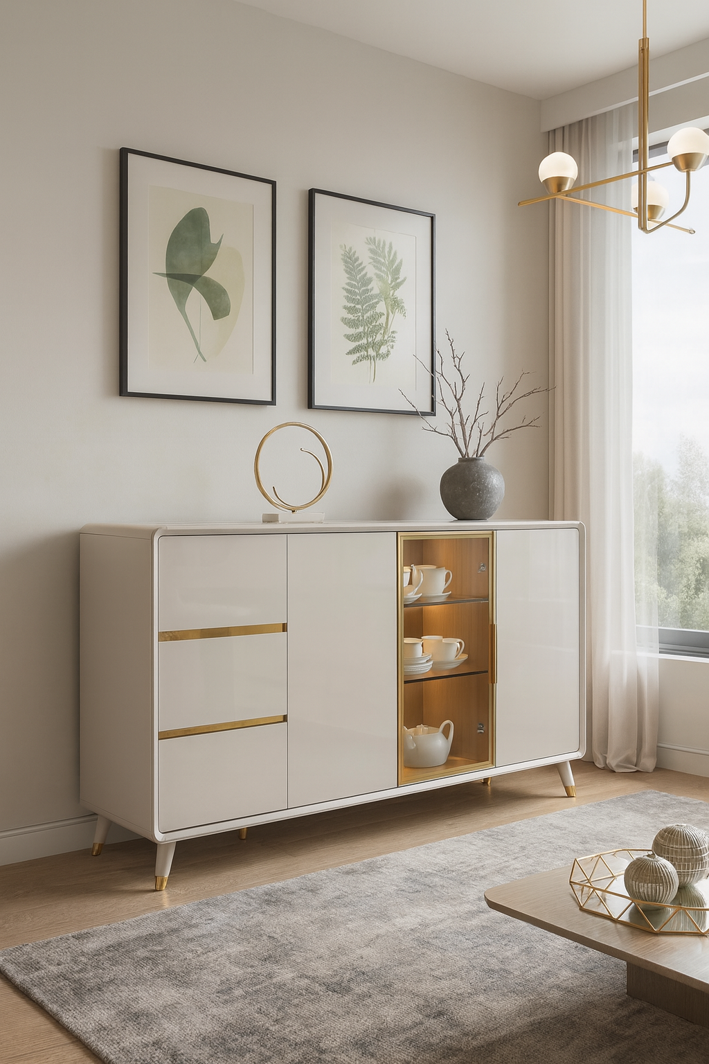 160cm moonlight grey side board item #160 160cm moonlight grey side board item #160
