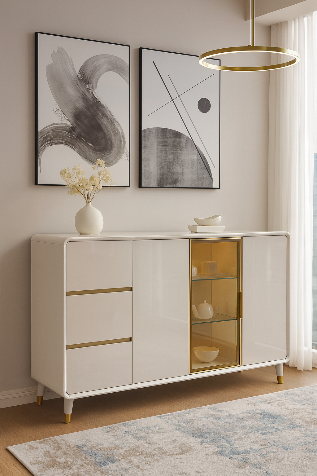 160cm moonlight grey side board item #160 160cm moonlight grey side board item #160