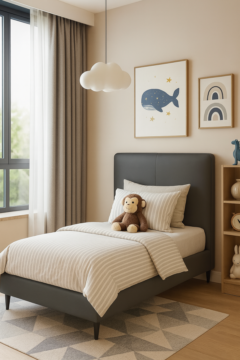 twin real leather upholstered bed – item #2239 twin real leather upholstered bed – item #2239