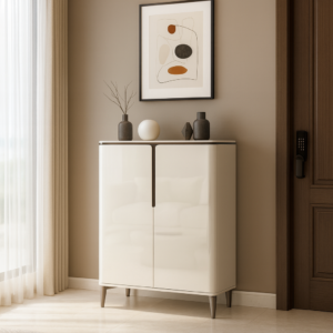 80cm glossy white shoe cabinet – item #ak327