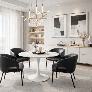 39 inch round mdf dining table – item #100