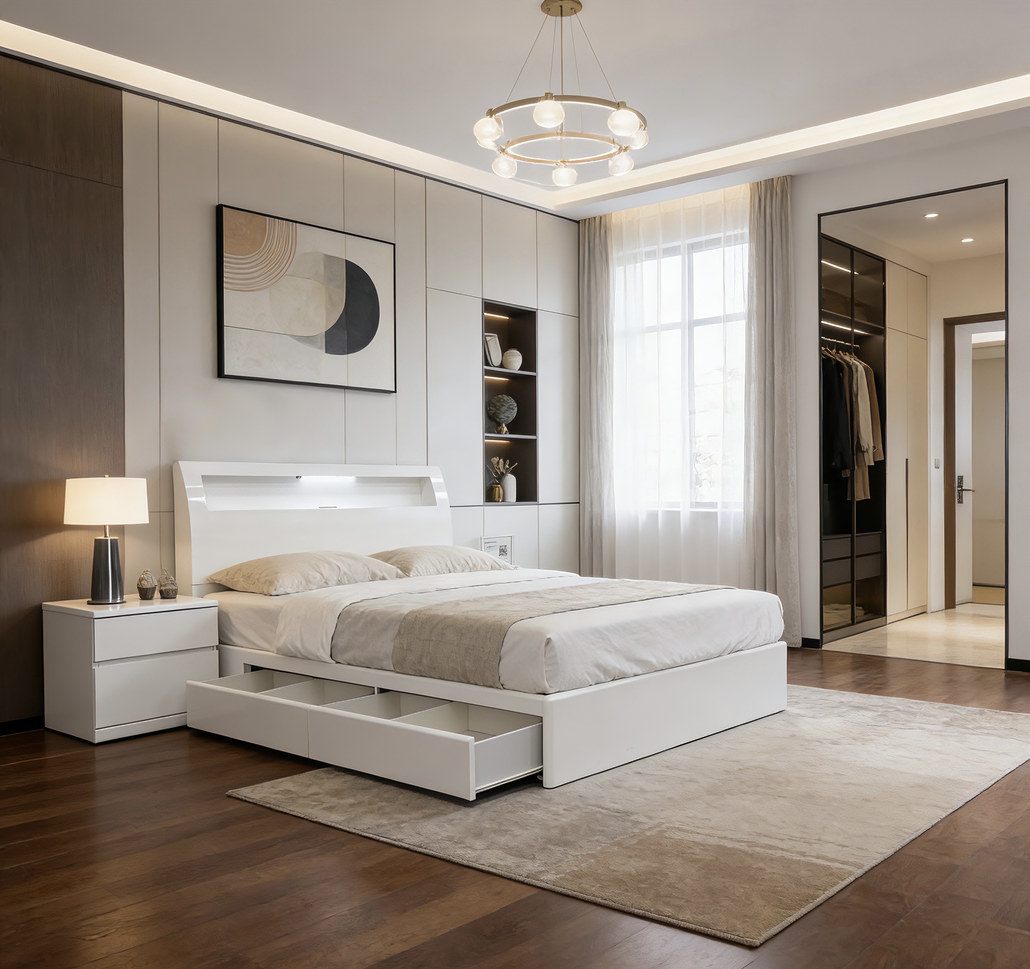king alison storage bed glossy white king alison storage bed glossy white