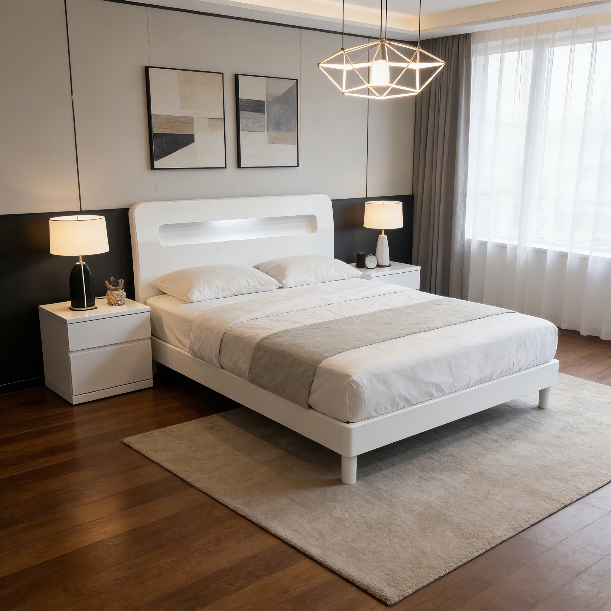 queen alice glossy white bed queen alice glossy white bed
