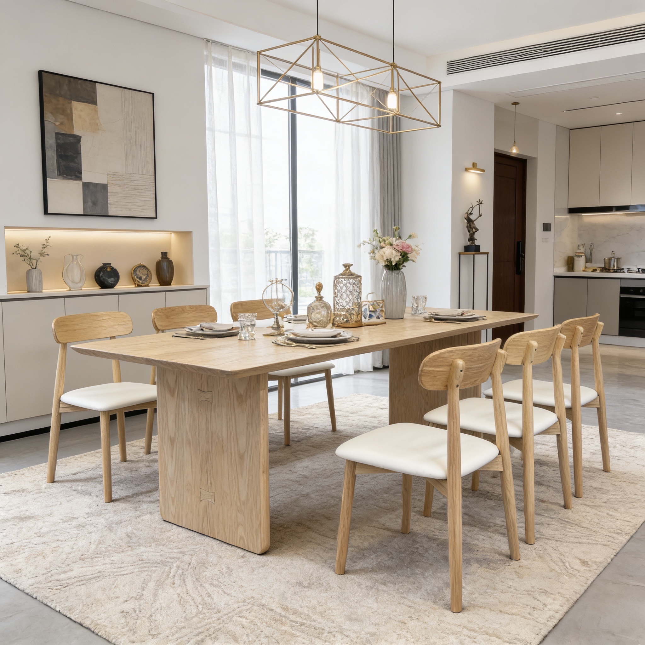 rectangular white ash wood dining table – item #bk rectangular white ash wood dining table – item #bk