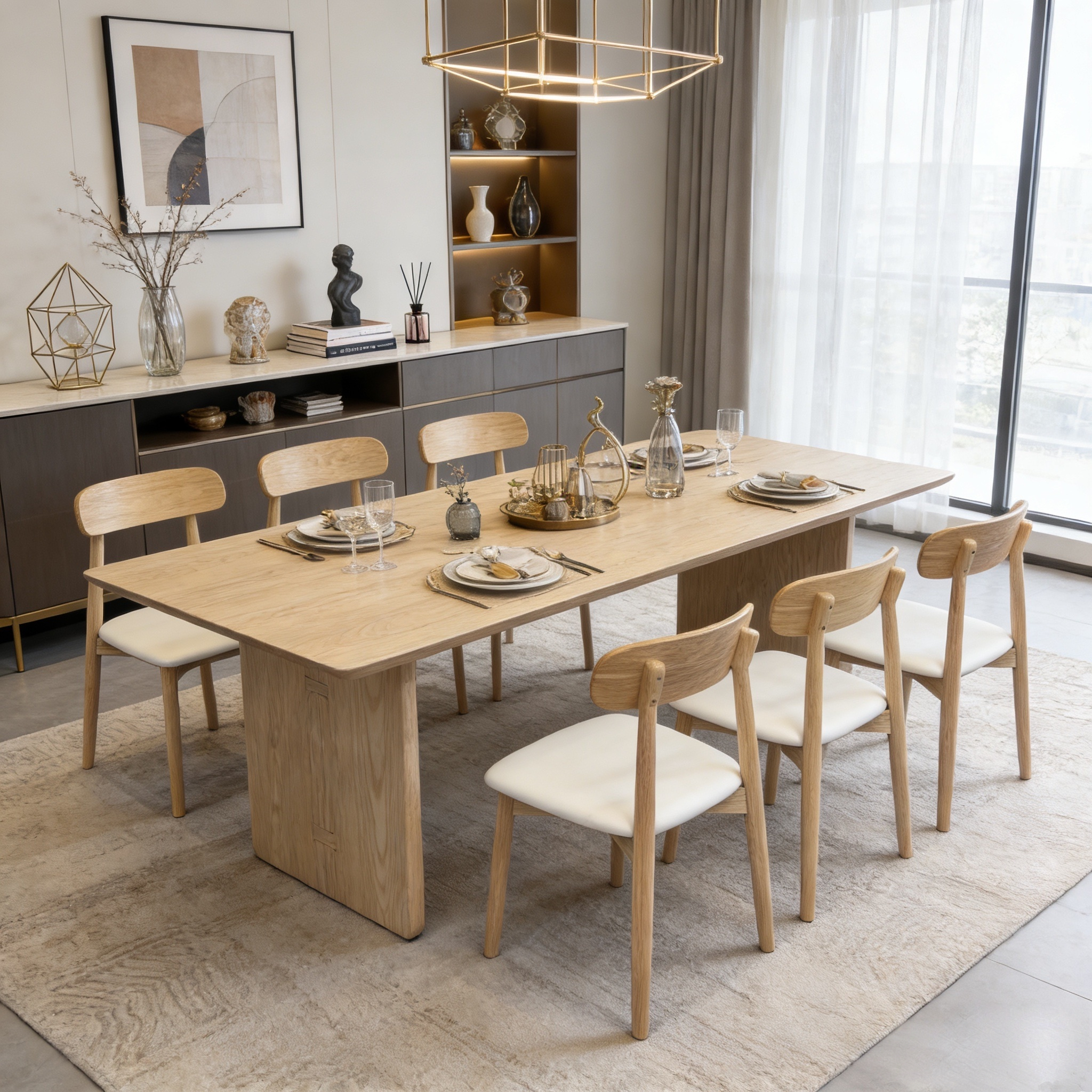 rectangular white ash wood dining table – item #bk rectangular white ash wood dining table – item #bk