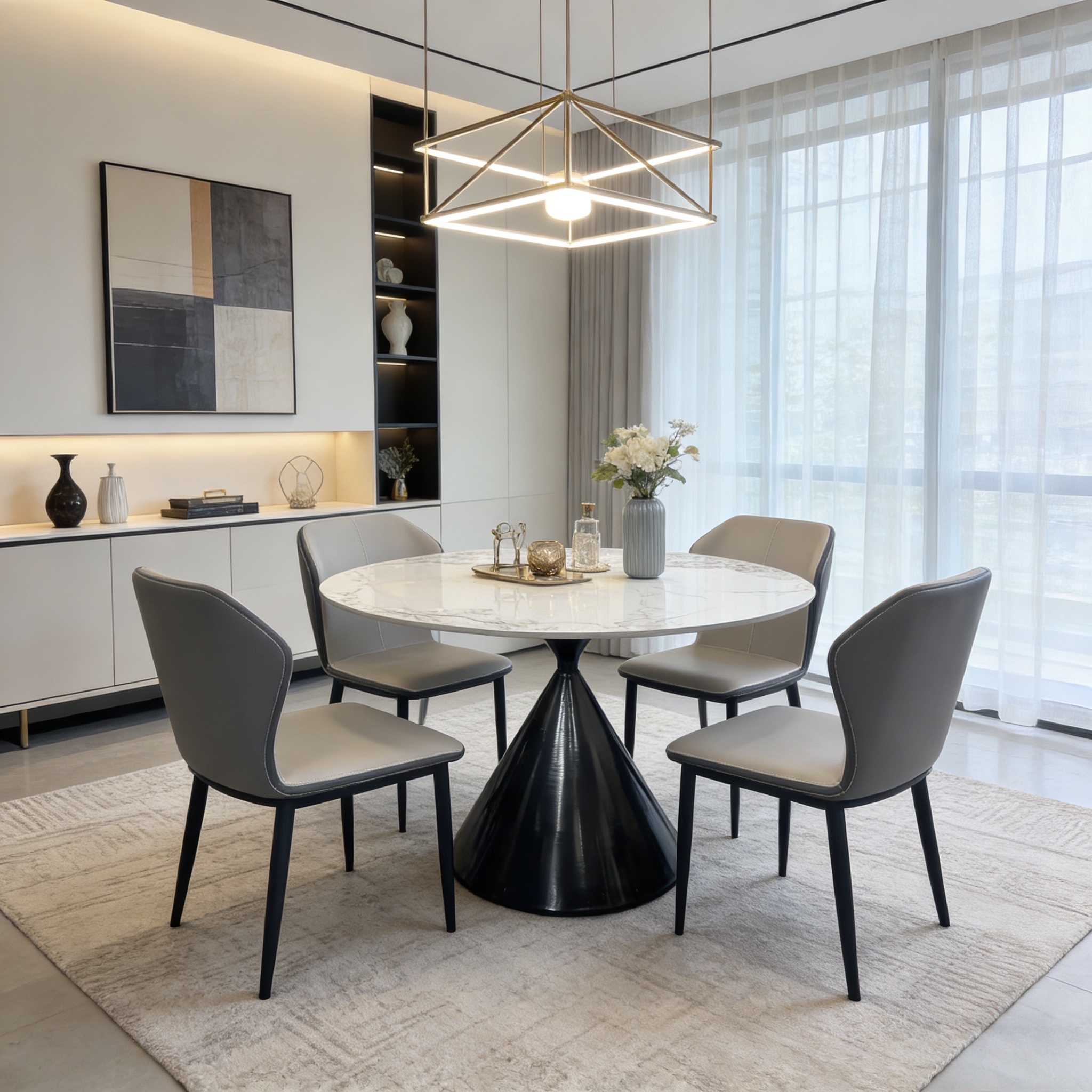 28 inch round sintered stone dining table – item #70 28 inch round sintered stone dining table – item #70