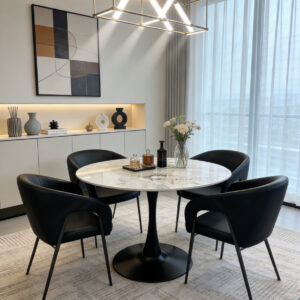 28 inch round sintered stone dining table – item #70