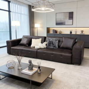 eco genuine leather recliner sofa item #tp501