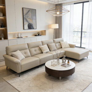 top grain cowhide l shaped sofa item #zm857 338 cm